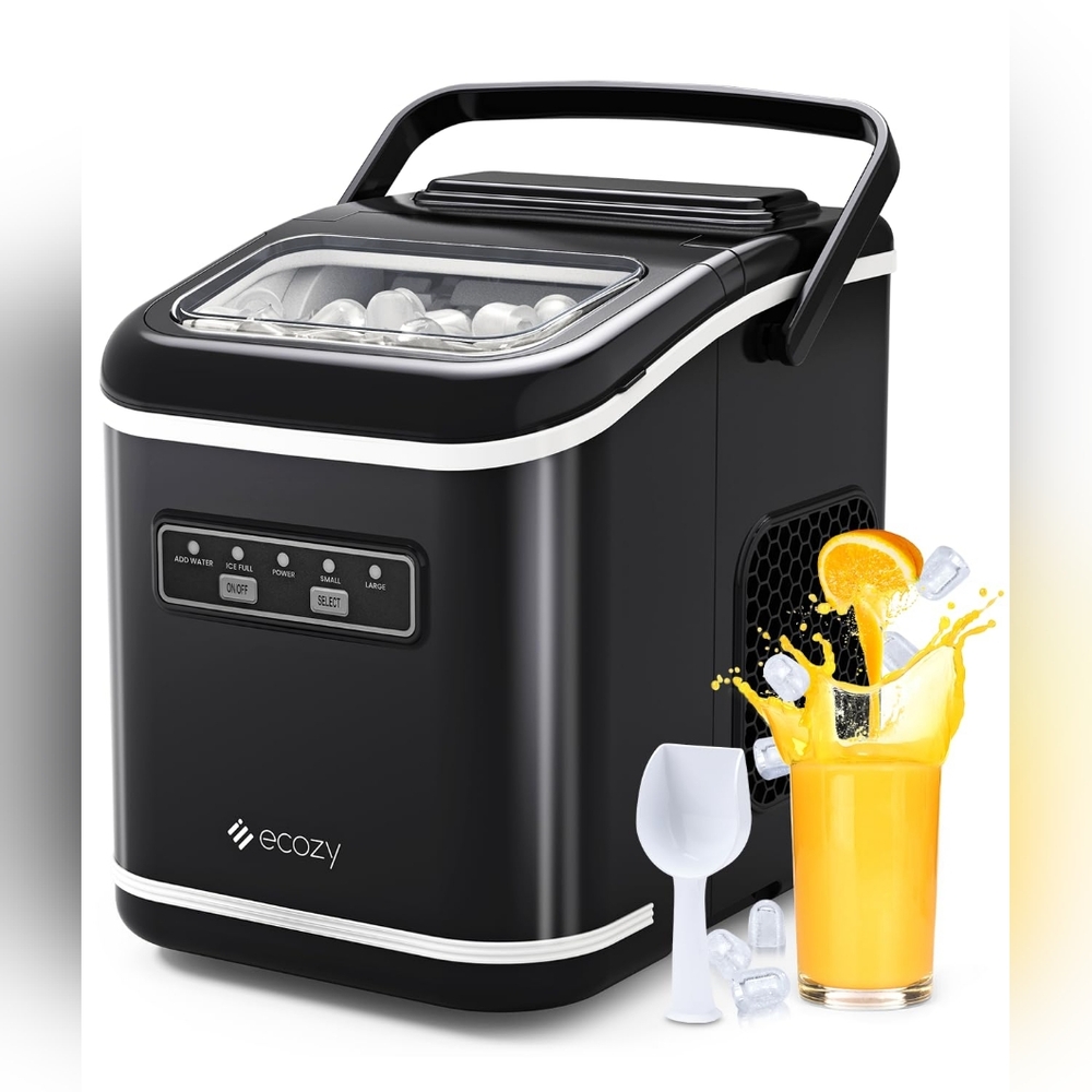 New Ecozy Countertop Ice Cube Maker - Black
